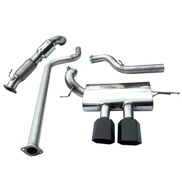 Cobra Sport Turbo Back Exhaust (With Sports Cat & Non-Resonated) 