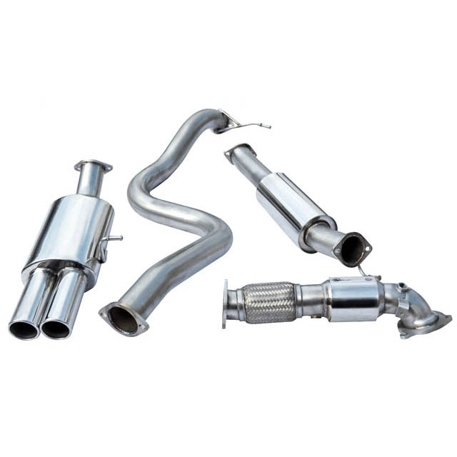 Cobra Sport Turbo Back Exhaust (With Sports Cat & Resonated) Twin Tailpipe