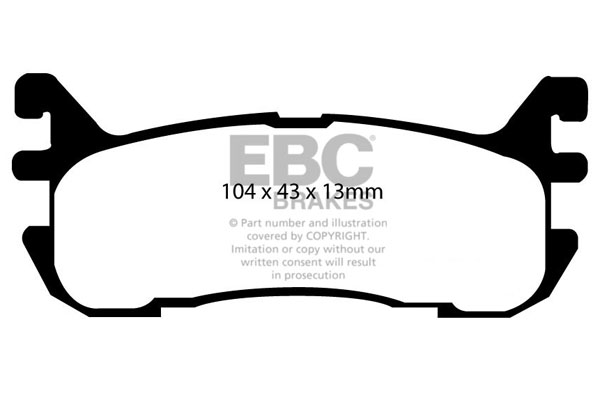EBC Ultimax Brake Pads - Rear for Mazda MX-5