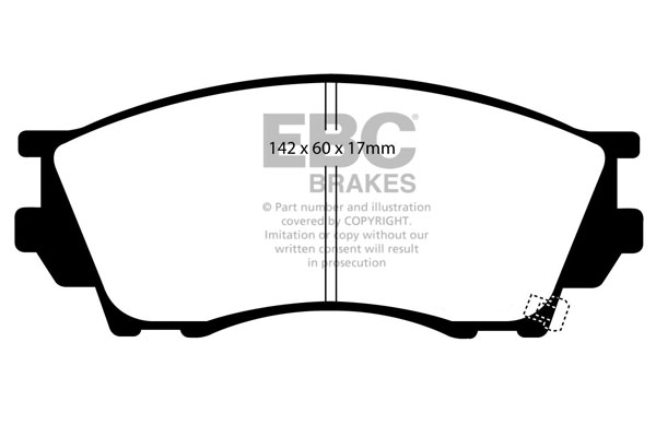EBC Ultimax Brake Pads - Front for Mazda Xedos