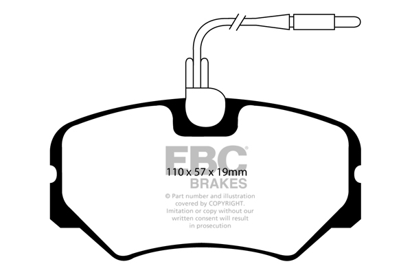 EBC Ultimax Brake Pads - Front for Peugeot 306
