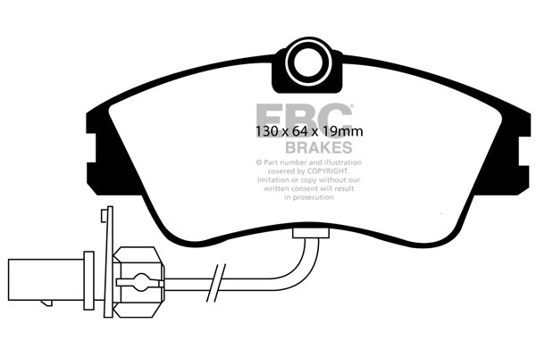 EBC Ultimax Brake Pads - Front for VW Transporter (T4)