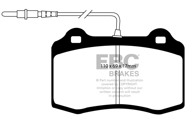 EBC Ultimax Brake Pads - Front for Peugeot 406