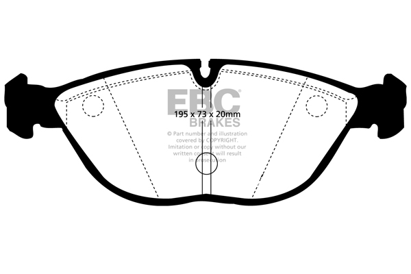 EBC Ultimax Brake Pads - Front for Mercedes S-Class
