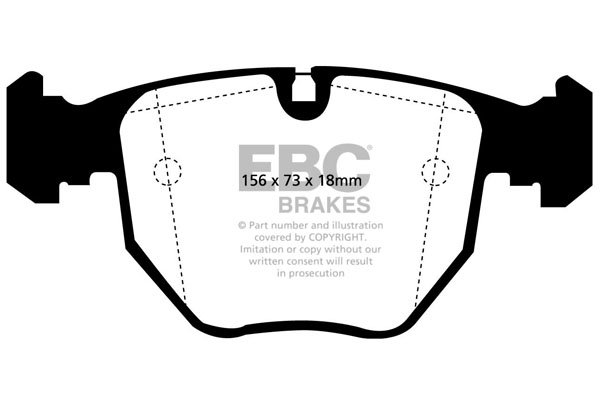 EBC Ultimax Brake Pads - Front for BMW X5 (E53)