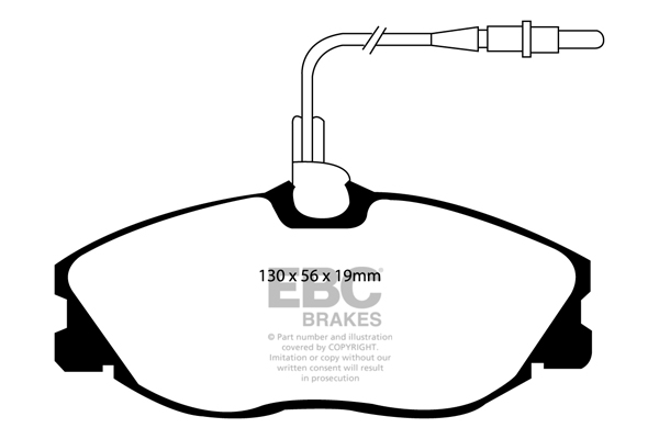 EBC Ultimax Brake Pads - Front for Peugeot 406