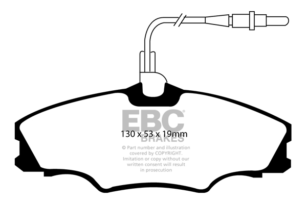 EBC Ultimax Brake Pads - Front for Peugeot 406