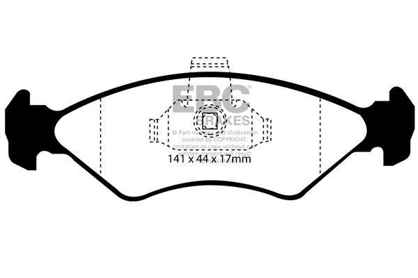 EBC Ultimax Brake Pads - Front for Ford Fiesta Mk 4/5