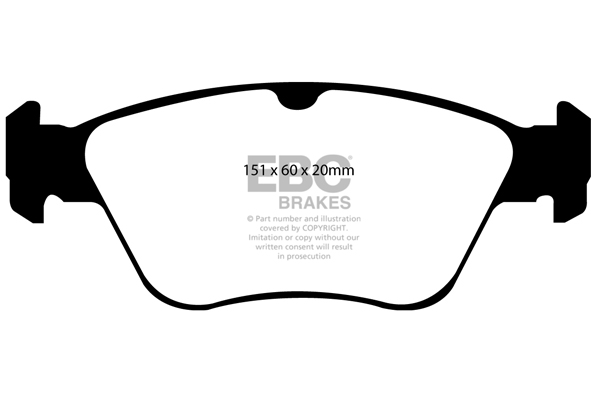 EBC Ultimax Brake Pads - Front for Mercedes E-Class