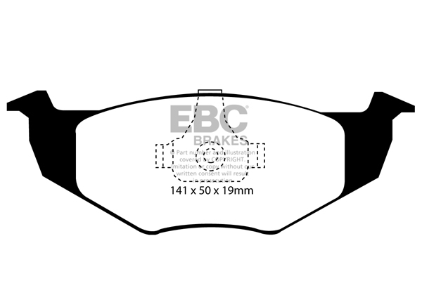 EBC Ultimax Brake Pads - Front for VW Vento