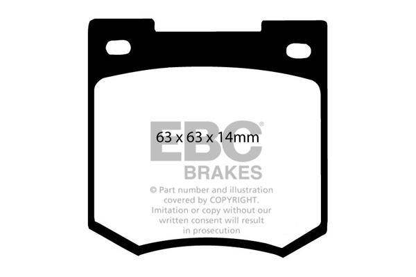 EBC Ultimax Brake Pads - Front for Ford Capri