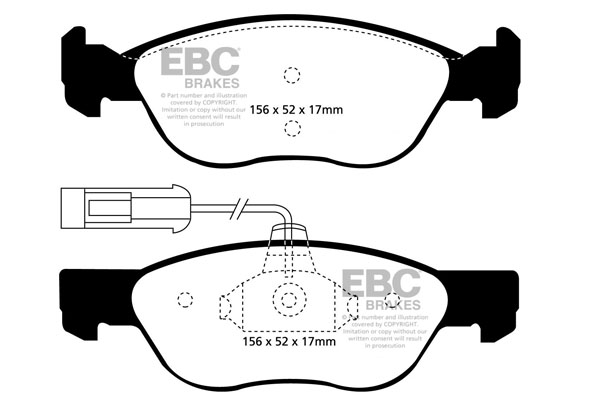 EBC Ultimax Brake Pads - Front for Alfa Romeo 146