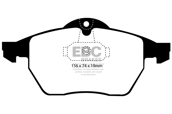 EBC Ultimax Brake Pads - Front for Vauxhall Vectra Mk 2 (B)