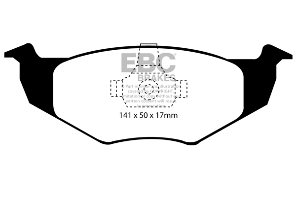 EBC Ultimax Brake Pads - Front for VW Polo Mk 3 (6N/6N2)