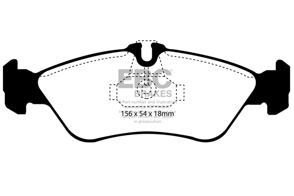 EBC Ultimax Brake Pads - Rear for Mercedes Sprinter