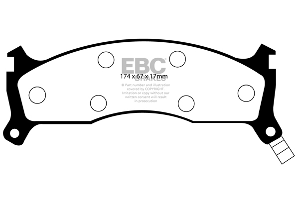 EBC Ultimax Brake Pads - Front for Kia Sportage
