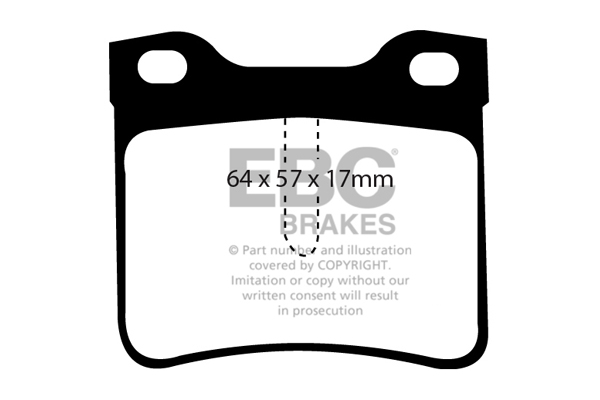 EBC Ultimax Brake Pads - Rear for Mercedes Sprinter