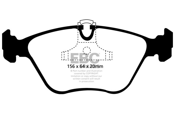 EBC Ultimax Brake Pads - Front for BMW 5 Series (E39)