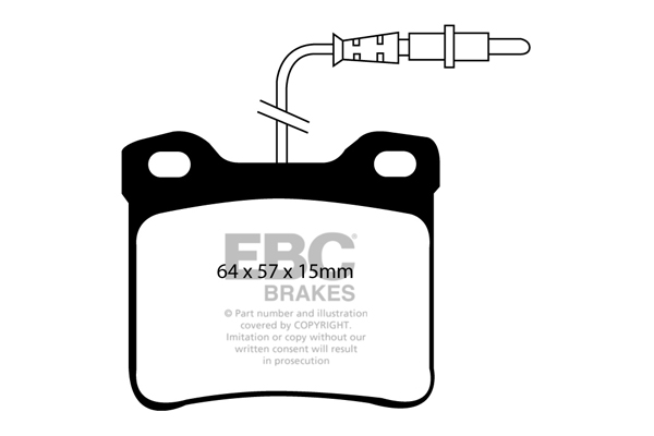 EBC Ultimax Brake Pads - Rear for Mercedes Vito