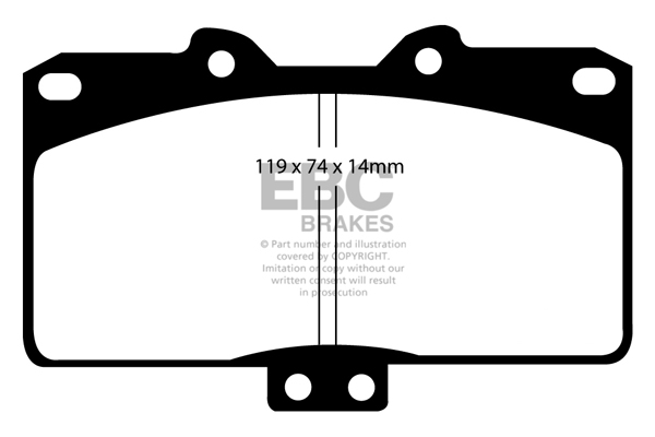 EBC Ultimax Brake Pads - Front for Mitsubishi 3000GT