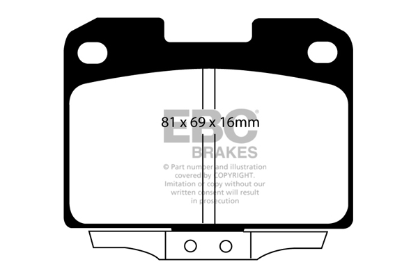 EBC Ultimax Brake Pads - Rear for Mitsubishi 3000GT