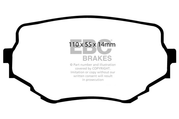 EBC Ultimax Brake Pads - Front for Suzuki Grand Vitara
