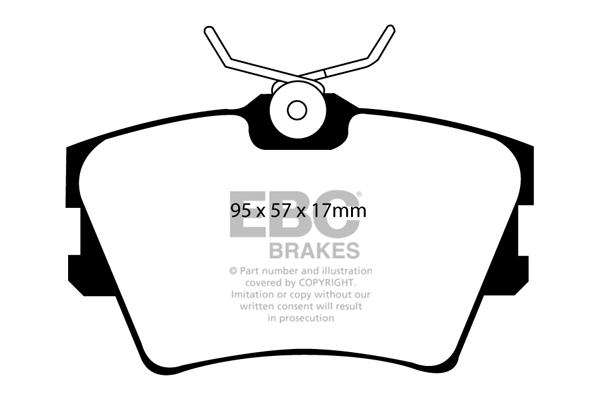 EBC Ultimax Brake Pads - Rear for VW Transporter (T4)