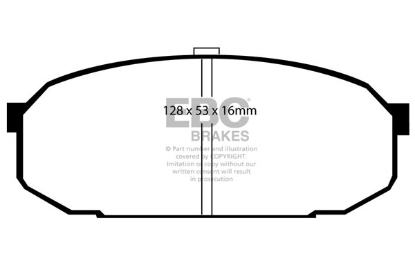 EBC Ultimax Brake Pads - Front for Mazda 323