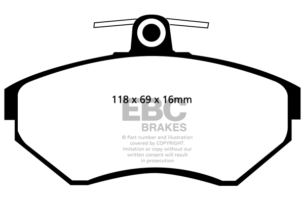EBC Ultimax Brake Pads - Front for VW Golf Mk 3 (1H)