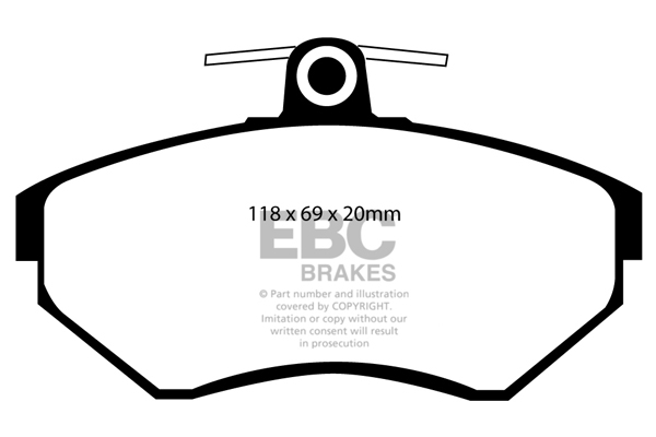 EBC Ultimax Brake Pads - Front for VW Passat Mk 4 (3B/3BG)