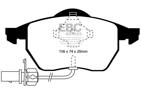 EBC Ultimax Brake Pads - Front for Audi A4 (8D)