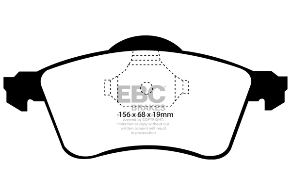 EBC Ultimax Brake Pads - Front for VW Transporter (T4)