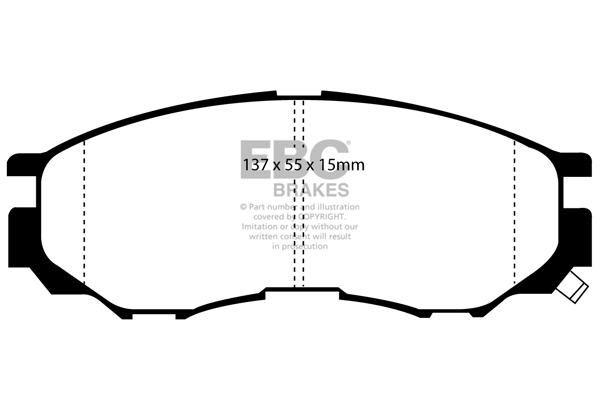 EBC Ultimax Brake Pads - Front for Mitsubishi L200