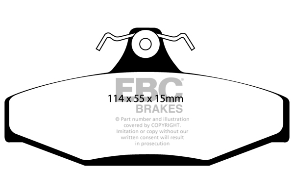 EBC Ultimax Brake Pads - Rear for SsangYong Musso