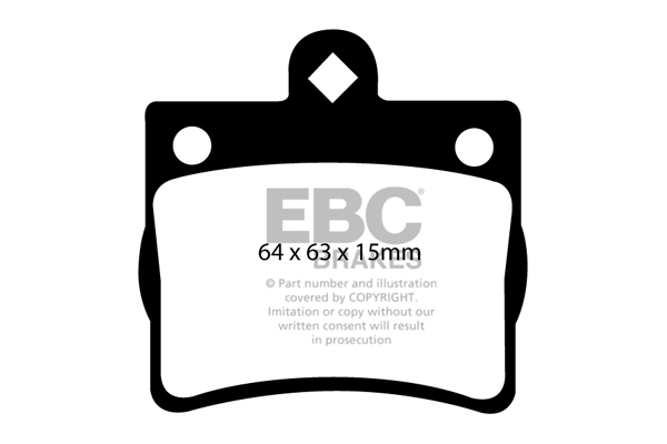 EBC Ultimax Brake Pads - Rear for Mercedes C-Class