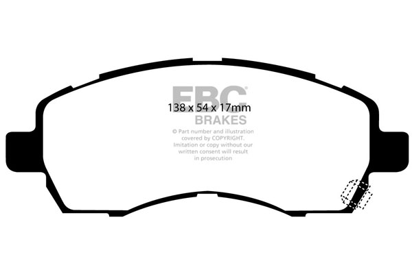 EBC Ultimax Brake Pads - Front for Subaru Legacy