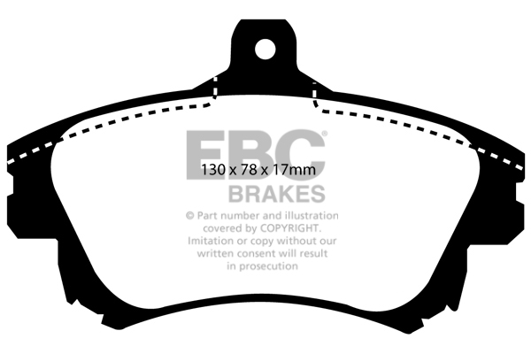 EBC Ultimax Brake Pads - Front for Mitsubishi Carisma