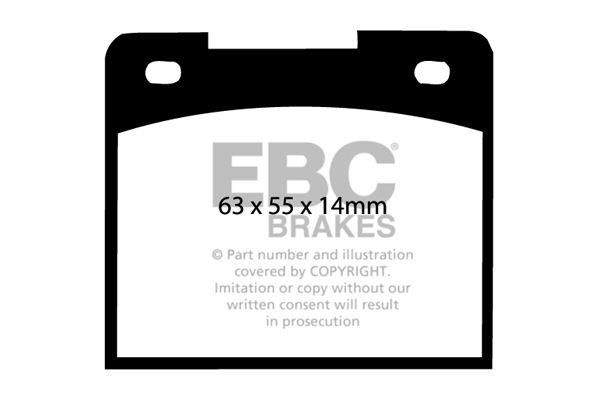 EBC Ultimax Brake Pads - Front for Ford Escort Mk 1