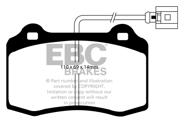 EBC Ultimax Brake Pads - Front for Seat Leon Mk 1 (1M)