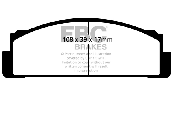 EBC Ultimax Brake Pads - Front for Fiat X1/9