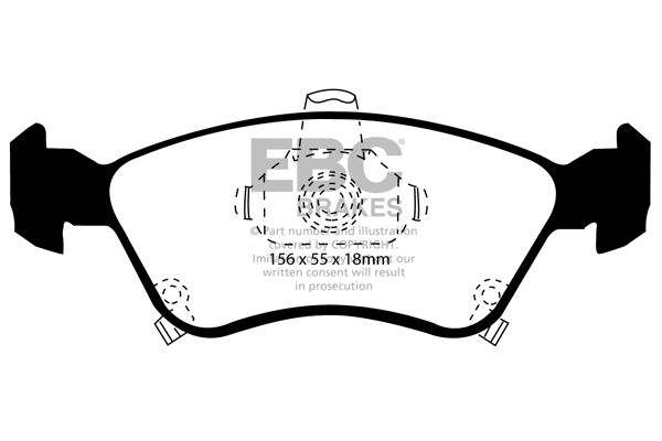 EBC Ultimax Brake Pads - Front for Toyota Avensis