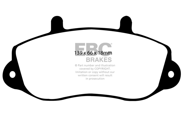 EBC Ultimax Brake Pads - Front for Vauxhall Movano
