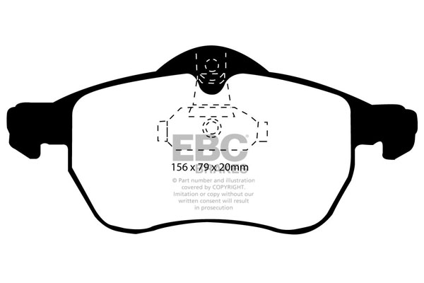 EBC Ultimax Brake Pads - Front for Vauxhall Astra Mk 4 (G)