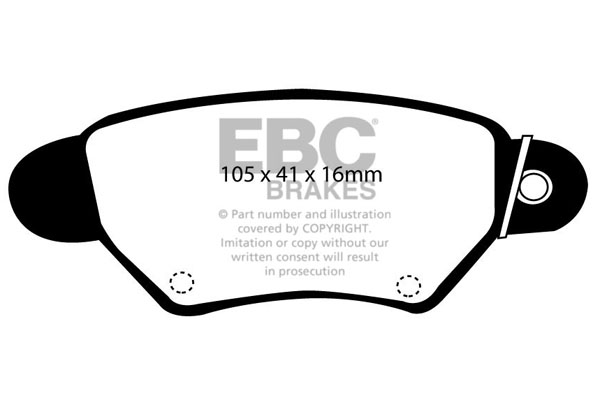 EBC Ultimax Brake Pads - Rear for Vauxhall Zafira