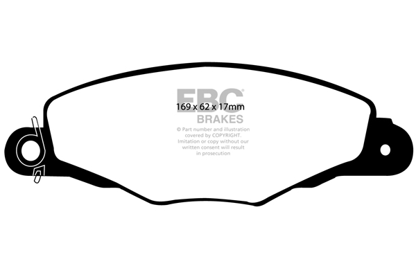EBC Ultimax Brake Pads - Front for Citroen Xantia