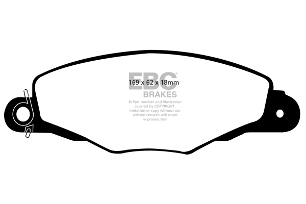 EBC Ultimax Brake Pads - Front for Peugeot 605