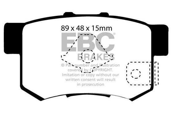EBC Ultimax Brake Pads - Rear for Honda FR-V