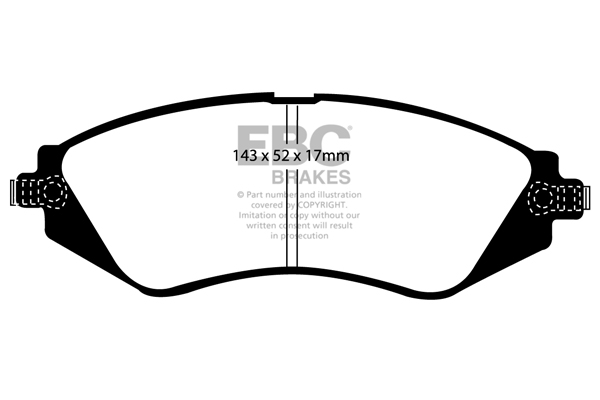 EBC Ultimax Brake Pads - Front for Chevrolet Tacuma