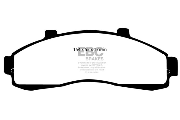 EBC Ultimax Brake Pads - Front for Ford Explorer