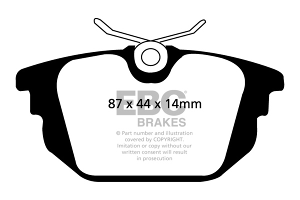 EBC Ultimax Brake Pads - Rear for Fiat Marea